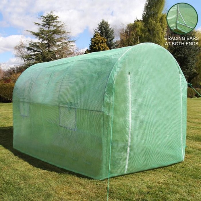The Range | Monstershop Polytunnel 25mm 3m x 2m - Green Monstershop Polytunnel 25mm 3m x 2m - Green
