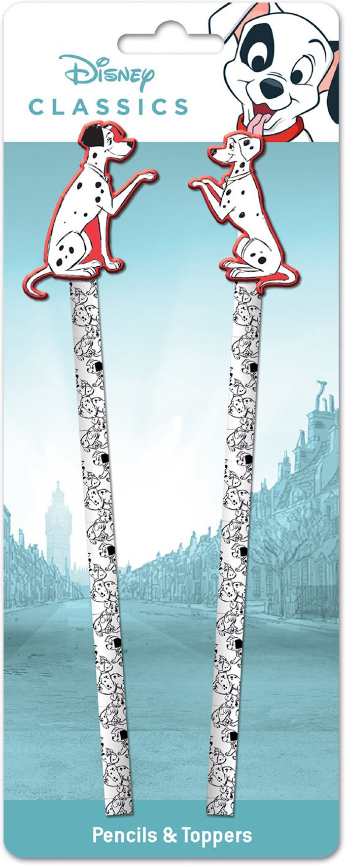 The Range | Disney Pack of Two Dalmatians Pencils With Toppers Disney Pack of Two Dalmatians Pencils With Toppers