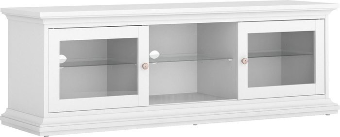 The Range | Furniture To Go Paris Wide 2-Door 1-Shelf TV Unit - White Furniture To Go Paris Wide 2-Door 1-Shelf TV Unit - White