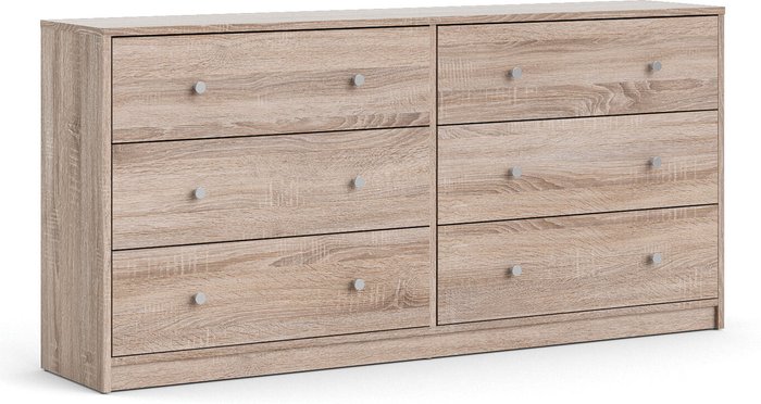 The Range | Furniture To Go May Chest of Six Drawers - Truffle Oak Furniture To Go May Chest of Six Drawers - Truffle Oak
