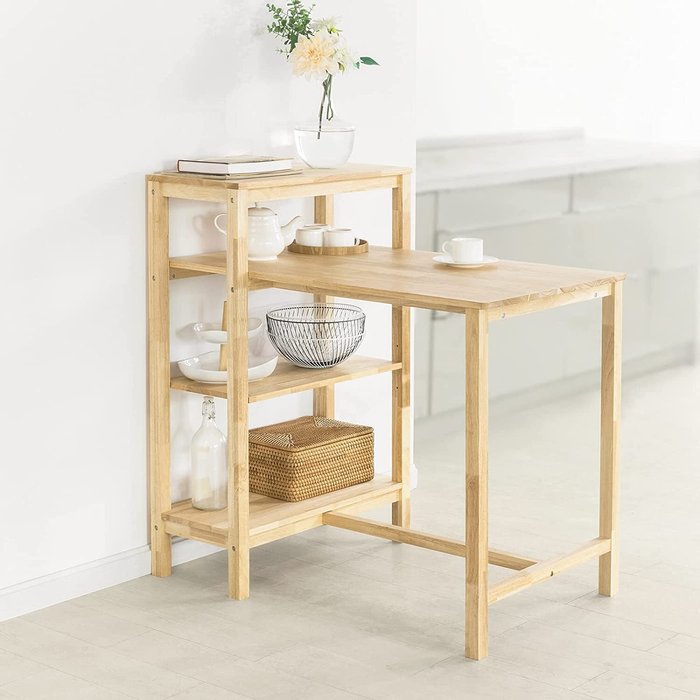 The Range | SoBuy Dining Table Rubber Wood Kitchen Table - Wood Colour SoBuy Dining Table Rubber Wood Kitchen Table - Wood Colour