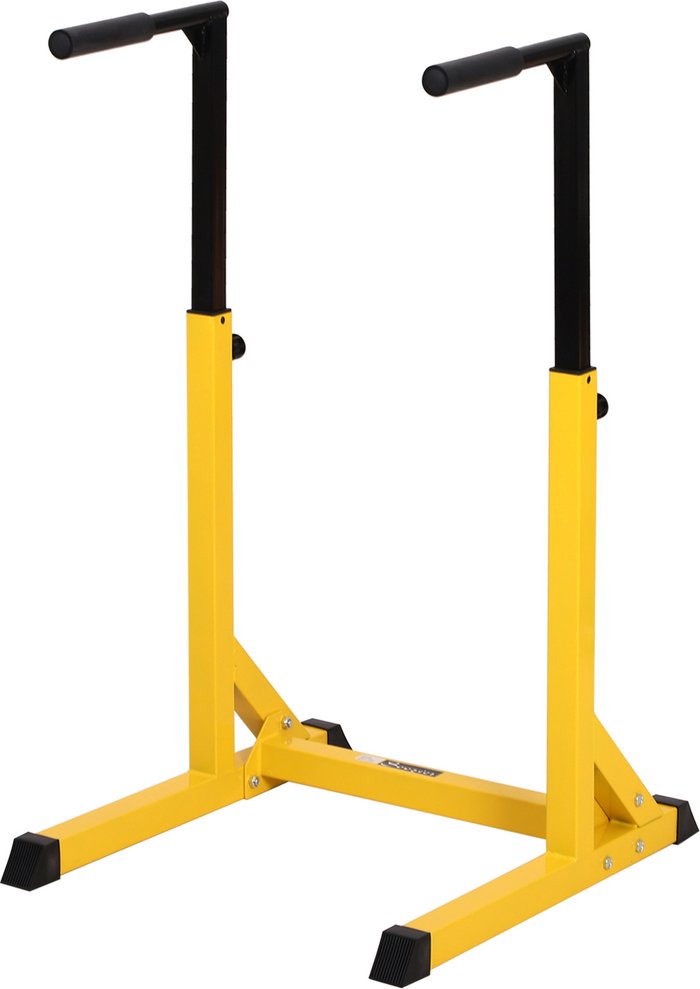 The Range | HOMCOM Homcom Dip Station Chin Up Parallel Bars Pull Up Power Tower Home Gym Workout Yellow HOMCOM Homcom Dip Station Chin Up Parallel Bars Pull Up Power Tower Home Gym Workout Yellow