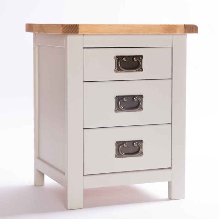 The Range | Cabinet Bits Argenta 3 Drawer Bedside Cabinet - Grey / Brass Cup Cabinet Bits Argenta 3 Drawer Bedside Cabinet - Grey / Brass Cup