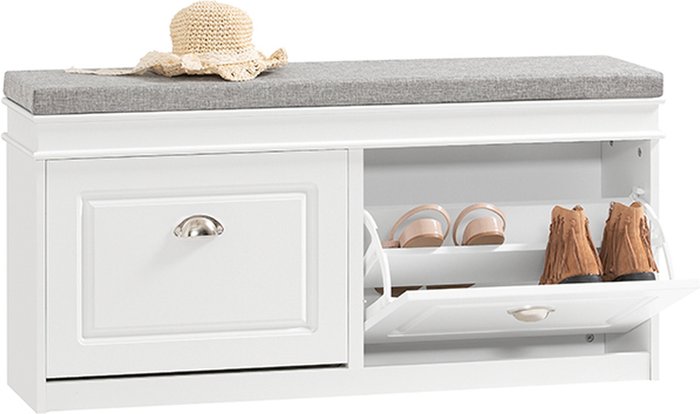 The Range | SoBuy SoBuy Shoe Bench with Flip-drawer - White SoBuy SoBuy Shoe Bench with Flip-drawer - White