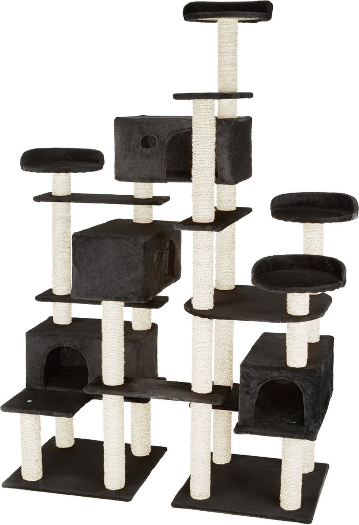 The Range | TECTAKE Tectake Cat Tree Scratching Post Entissar - Black TECTAKE Tectake Cat Tree Scratching Post Entissar - Black