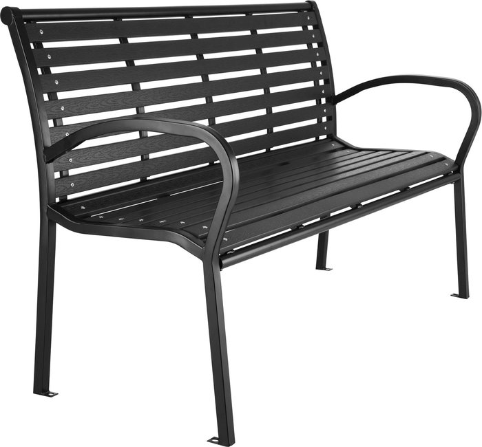 The Range | Tectake Pino Garden Bench - Black Tectake Pino Garden Bench - Black