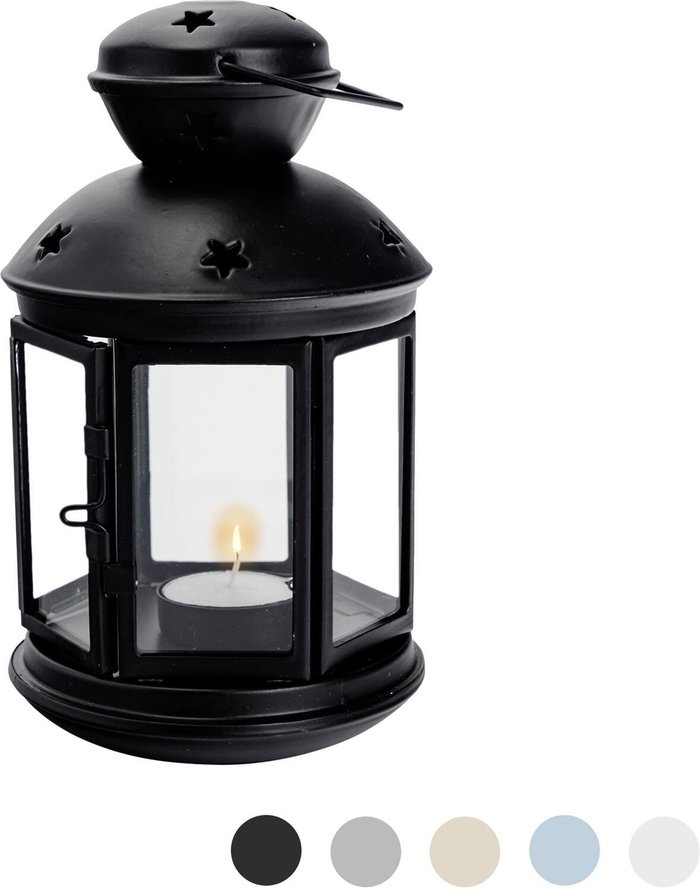 The Range | NICOLA SPRING Nicola Spring Metal Hanging Tealight Lantern - 20cm - Black NICOLA SPRING Nicola Spring Metal Hanging Tealight Lantern - 20cm - Black