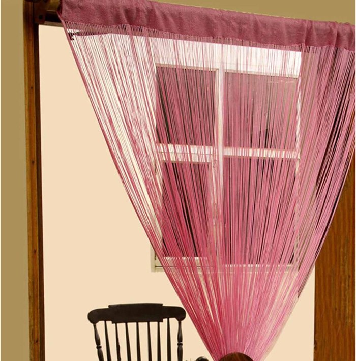 The Range | Homescapes Homescapes Polyester String Curtain - Pink Homescapes Homescapes Polyester String Curtain - Pink
