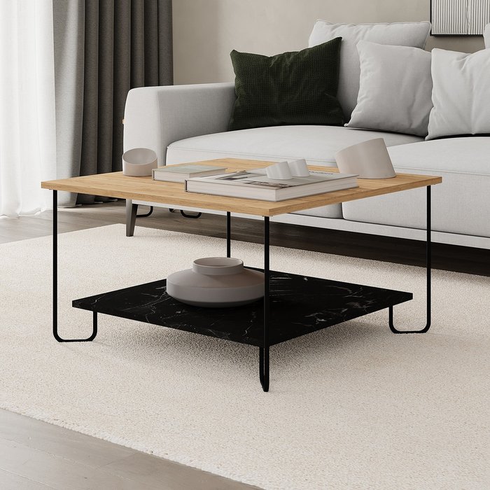 The Range | Decortie Marbo Modern Coffee Table Multipurpose - Oak - Lotus Decortie Marbo Modern Coffee Table Multipurpose - Oak - Lotus