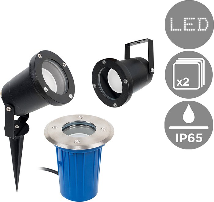 The Range | ValueLights Berwick Pair of Silver Outdoor Light (Multi-Installation) - Silver ValueLights Berwick Pair of Silver Outdoor Light (Multi-Installation) - Silver