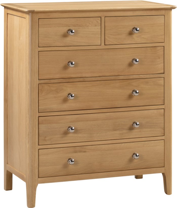 The Range | Dunelm Cotswold 6 Drawer Chest Brown Dunelm Cotswold 6 Drawer Chest Brown