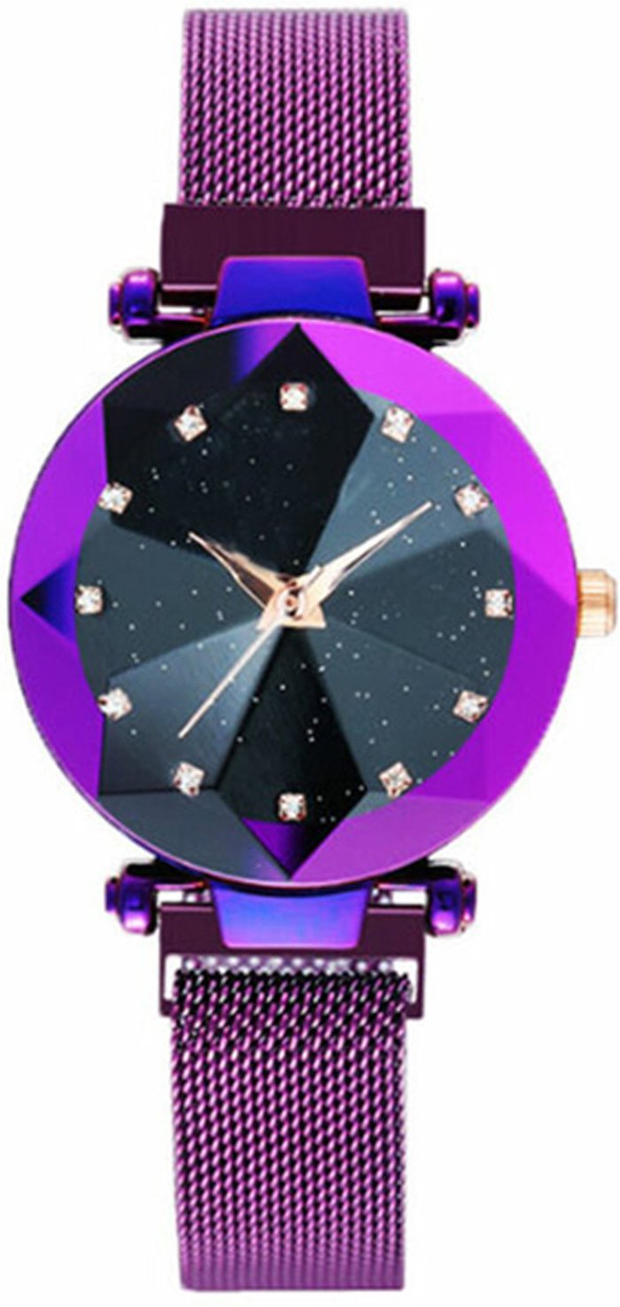 The Range | Women's Starry Quartz Watch with Mesh Strap - Purple Women's Starry Quartz Watch with Mesh Strap - Purple
