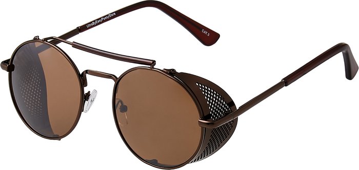 The Range | Ultra Deep Blinder Sunglasses Retro Round Goggles Glasses UV400 - Brown Ultra Deep Blinder Sunglasses Retro Round Goggles Glasses UV400 - Brown