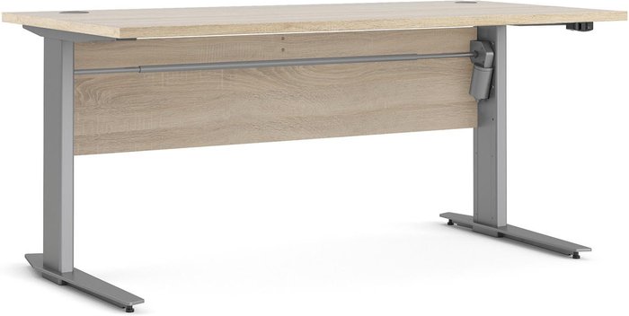 The Range | Furniture To Go Prima 150cm Desk with Adjustable Legs - Oak/Steel Furniture To Go Prima 150cm Desk with Adjustable Legs - Oak/Steel
