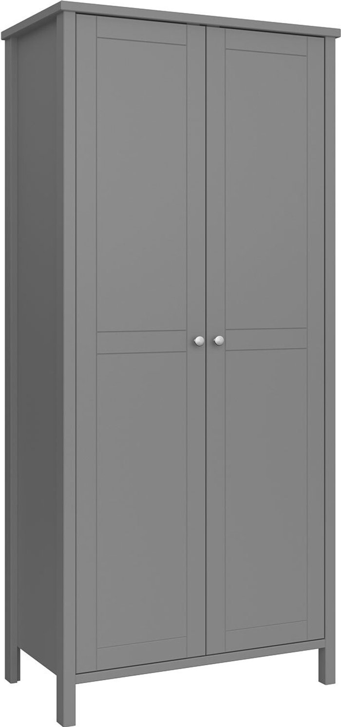 The Range | Tromso 2 Door Wardrobe Grey Tromso 2 Door Wardrobe Grey