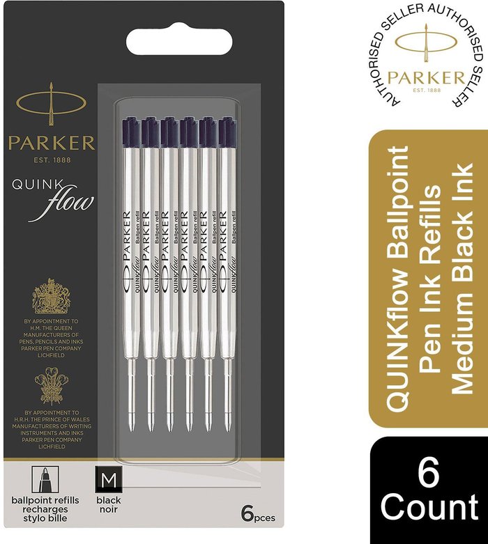 The Range | Parker Parker Inkflow Ballpoint Pen Medium Tip Ink Refills - Black / 31g Parker Parker Inkflow Ballpoint Pen Medium Tip Ink Refills - Black / 31g