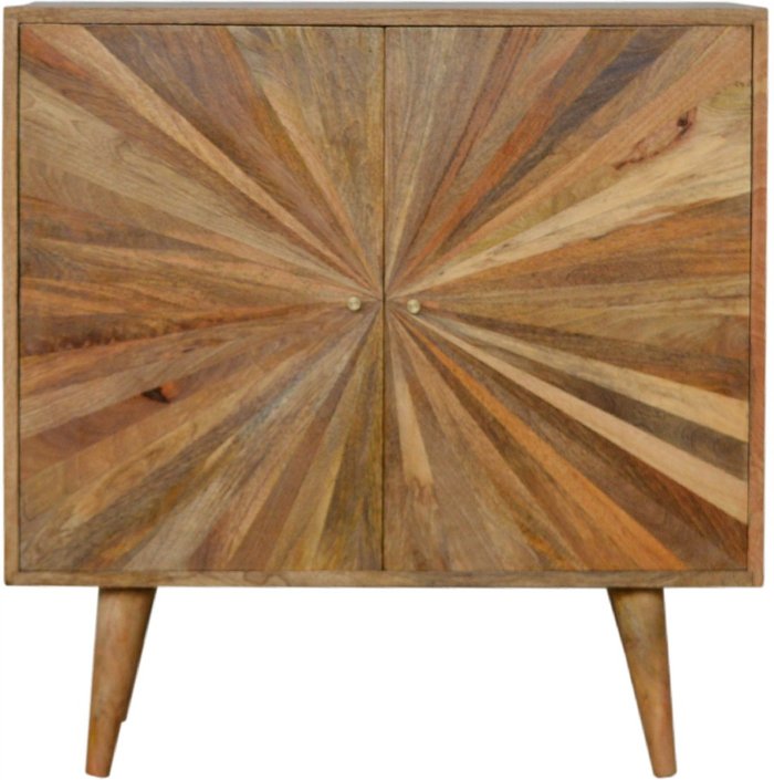 The Range | KDMK Sunrise Mango Wood Cabinet With 2 Door - Orange KDMK Sunrise Mango Wood Cabinet With 2 Door - Orange