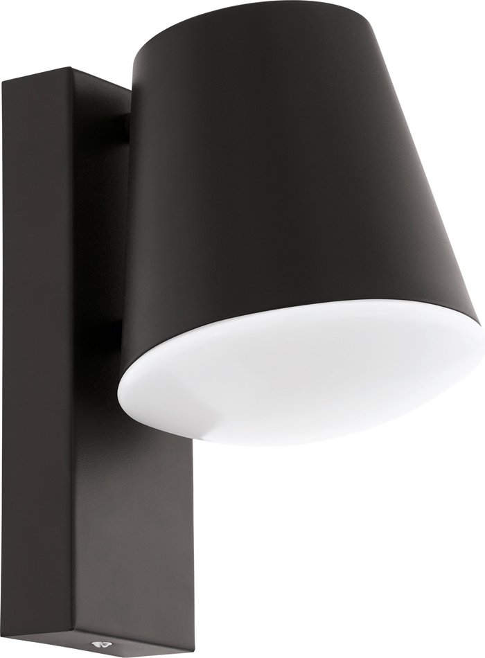 The Range | EGLO Eglo Caldiero Black Metal IP44 Outdoor Wall Light With Sensor - White / 0.748kg EGLO Eglo Caldiero Black Metal IP44 Outdoor Wall Light With Sensor - White / 0.748kg