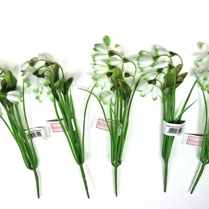 The Range | Blue Frog Toys Pack of 5 Artificial Snowdrop Flower Sprays - White Blue Frog Toys Pack of 5 Artificial Snowdrop Flower Sprays - White