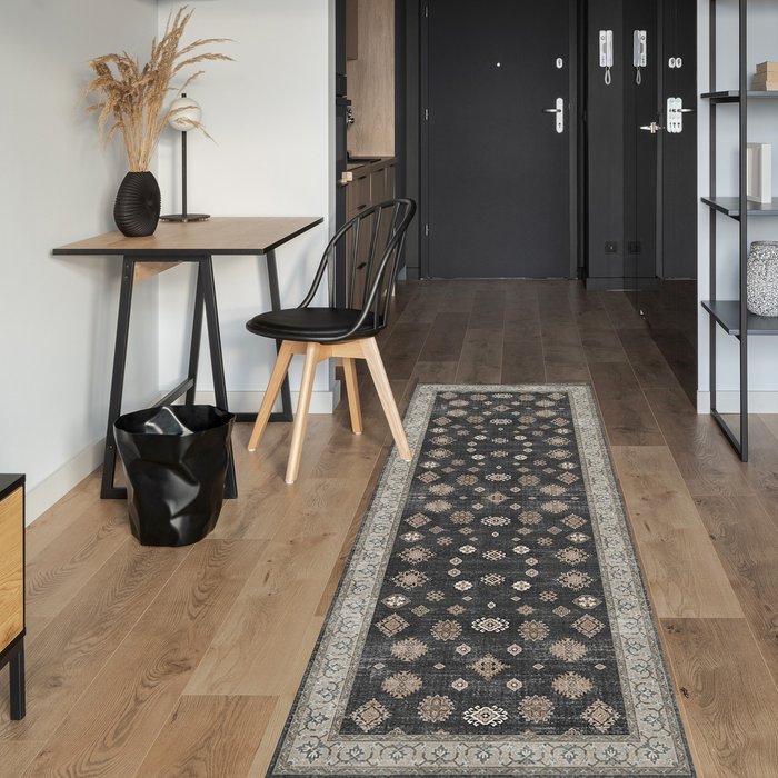 The Range | Washarug Washarug Persian Classics Runner Farah 60X180cm Black Washarug Washarug Persian Classics Runner Farah 60X180cm Black