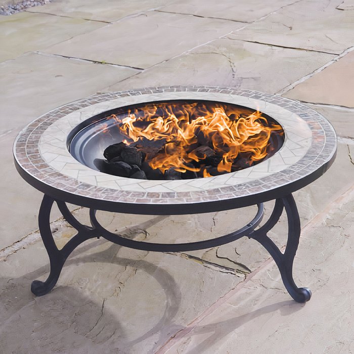 The Range | BillyOh Beacon 3 in 1 Fire Pit BBQ Star Tiled Coffee Table - Black BillyOh Beacon 3 in 1 Fire Pit BBQ Star Tiled Coffee Table - Black