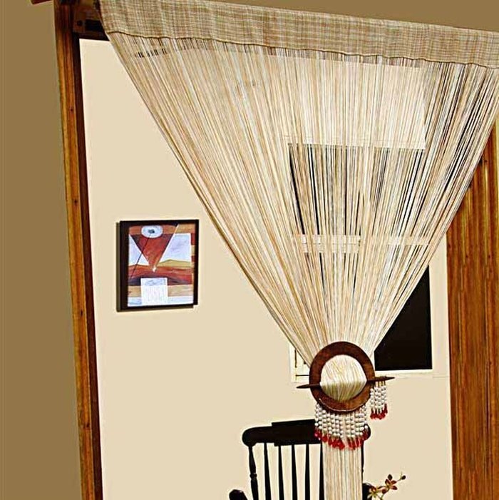 The Range | Homescapes Homescapes Polyester String Curtain - Ivory Homescapes Homescapes Polyester String Curtain - Ivory