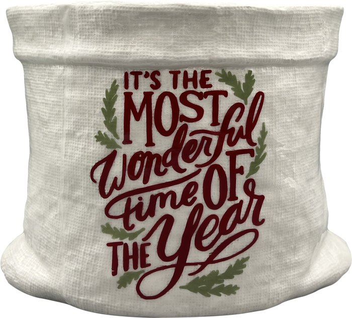 The Range | Most Wonderful Time of the Year Planter - White Most Wonderful Time of the Year Planter - White