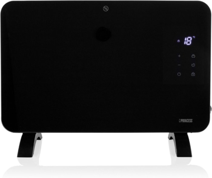 The Range | Princess Princess 1000W Smart Glass Panel Heater Black Princess Princess 1000W Smart Glass Panel Heater Black