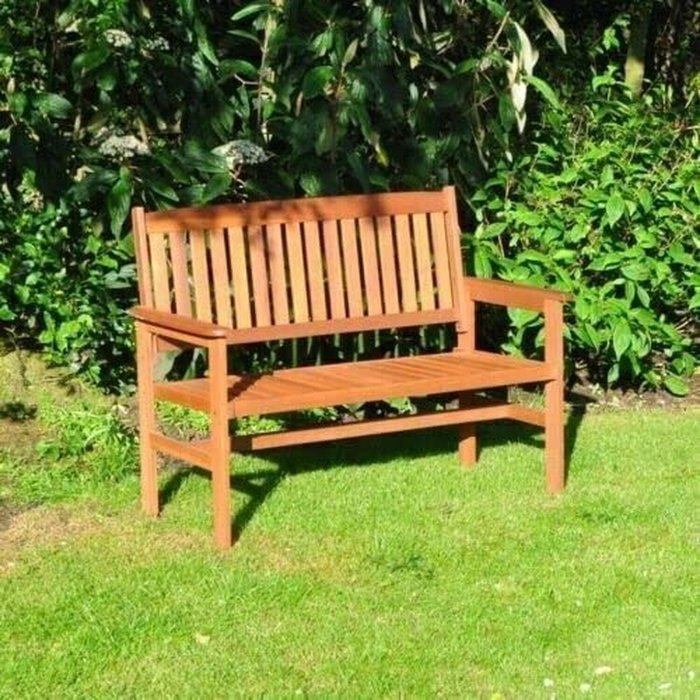 The Range | Kingfisher Kingfisher 2 Seater 120Cm Wide Traditional Hardwood Garden Bench Kingfisher Kingfisher 2 Seater 120Cm Wide Traditional Hardwood Garden Bench