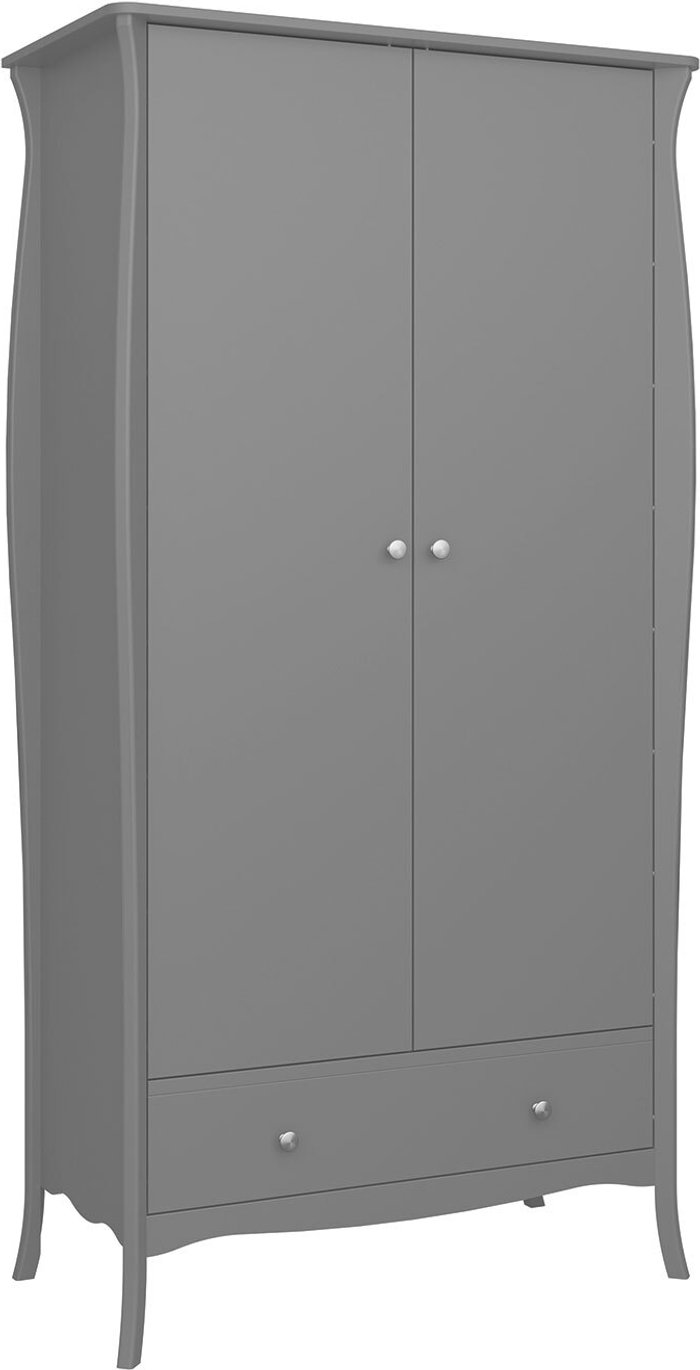 The Range | Furniture To Go Baroque Double Wardrobe - Grey Furniture To Go Baroque Double Wardrobe - Grey