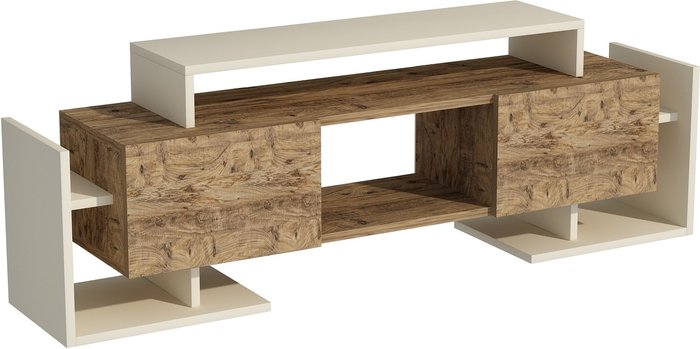The Range | Destina Home Metafor TV Stand, Media Center with Cabinets, Shelves - Beige - Atlantic Pine Destina Home Metafor TV Stand, Media Center with Cabinets, Shelves - Beige - Atlantic Pine