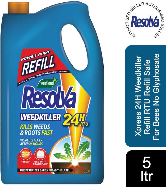 The Range | Resolva Xpress 24H Weedkiller Refill Rtu Refill Safe For Bees No Glyphosate 5L Resolva Xpress 24H Weedkiller Refill Rtu Refill Safe For Bees No Glyphosate 5L