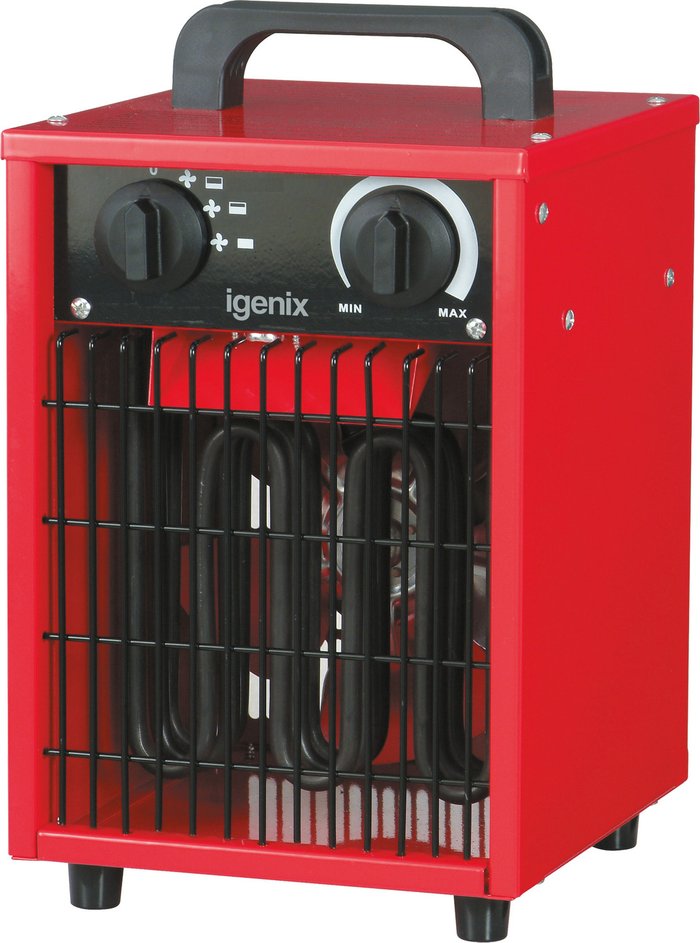 The Range | Igenix IGENIX IG9302 Portable Fan Heater - Red & Black Igenix IGENIX IG9302 Portable Fan Heater - Red & Black