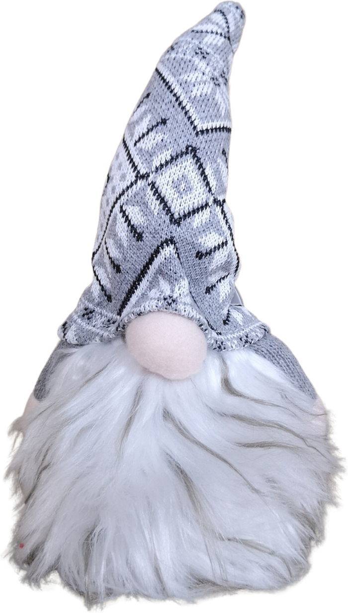 The Range | Samuel Alexander Tall Christmas Light Up Sitting Gonk Decoration - grey Samuel Alexander Tall Christmas Light Up Sitting Gonk Decoration - grey