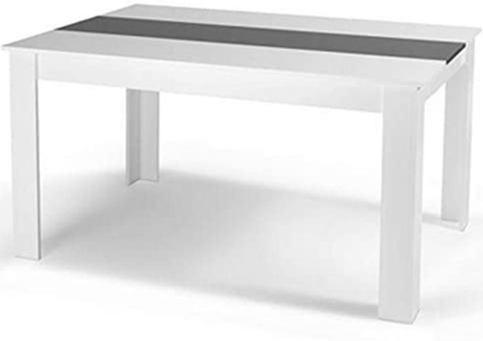 The Range | Kosy Koala White And Black Modern Wooden Gloss Dining Table 117cm - White Black Kosy Koala White And Black Modern Wooden Gloss Dining Table 117cm - White Black