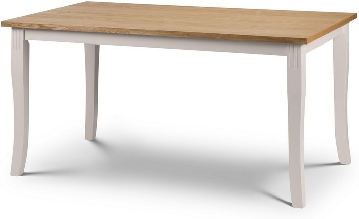 The Range | Julian Bowen Davenport Oak and Elephant Grey Dining Table - Oak & Grey Julian Bowen Davenport Oak and Elephant Grey Dining Table - Oak & Grey
