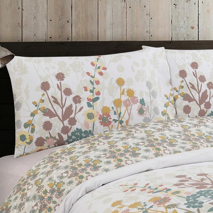 The Range | Vantona Vantona Classic Desert Blooms Duvet Cover Set - White/Multi / Double Vantona Vantona Classic Desert Blooms Duvet Cover Set - White/Multi / Double