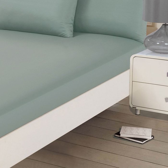 The Range | Brentfords Brentfords Plain Dyed Fitted Bed Sheets Non-Iron - Blue / Single Brentfords Brentfords Plain Dyed Fitted Bed Sheets Non-Iron - Blue / Single