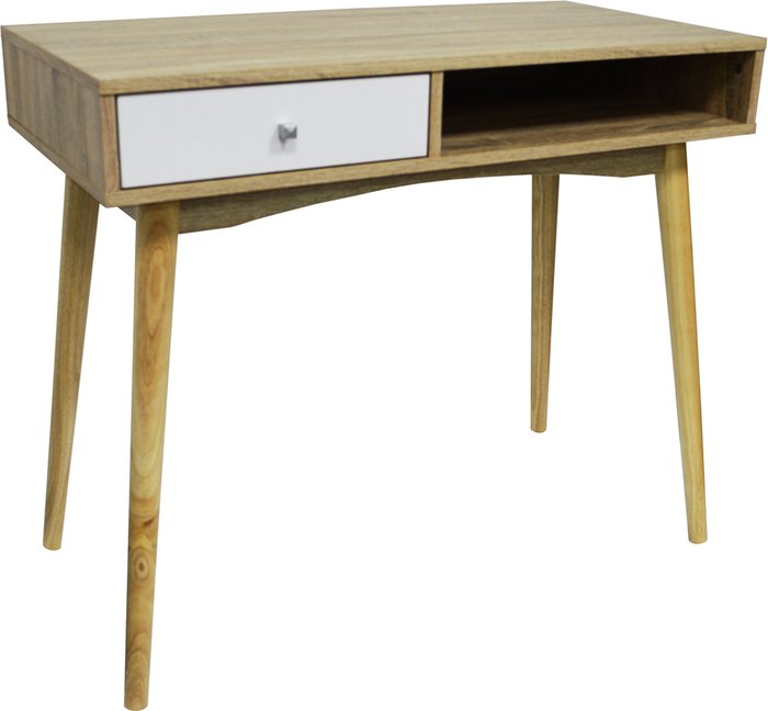 The Range | Techstyle Techstyle Industrial 1 Drawer Office Computer Desk / Oak / White Techstyle Techstyle Industrial 1 Drawer Office Computer Desk / Oak / White