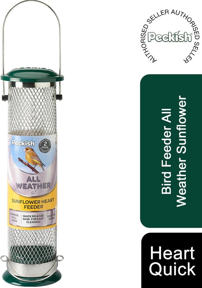 The Range | Peckish Bird Feeder All Weather Sunflower Heart Quick Release Base - Bird Feeder Peckish Bird Feeder All Weather Sunflower Heart Quick Release Base - Bird Feeder