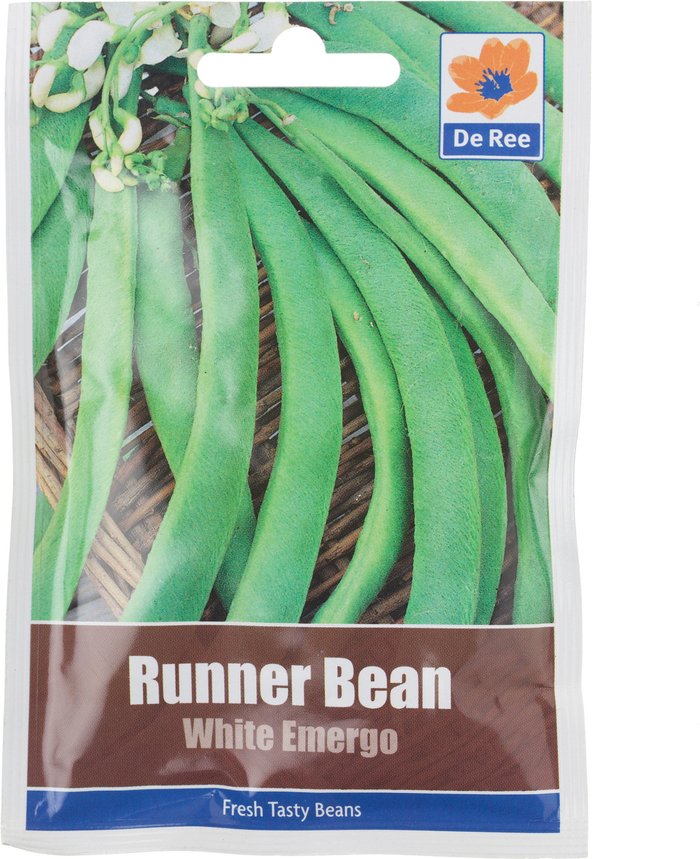 The Range | De Ree White Emergo Runner Bean Seed Packet De Ree White Emergo Runner Bean Seed Packet