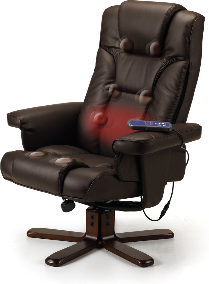 The Range | Julian Bowen Malmo Massage Chair Brown - Brown Julian Bowen Malmo Massage Chair Brown - Brown