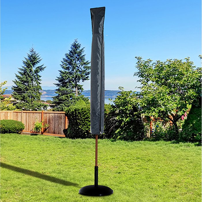 The Range | Outsunny Patio Offset Umbrella All-Weather Cover - Grey Outsunny Patio Offset Umbrella All-Weather Cover - Grey