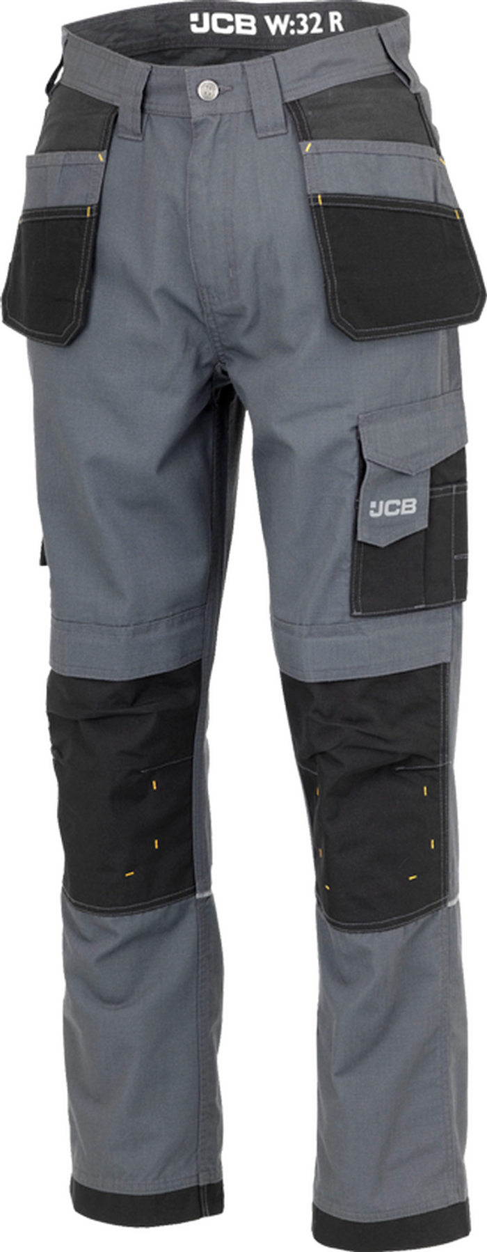 The Range | JCB JCB Trade Plus Trouser Grey Black Short Leg - Grey / 42W JCB JCB Trade Plus Trouser Grey Black Short Leg - Grey / 42W