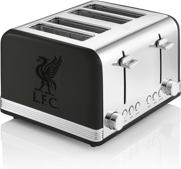 The Range | Swan 4 Slice Liverpool FC Toaster - Black Swan 4 Slice Liverpool FC Toaster - Black