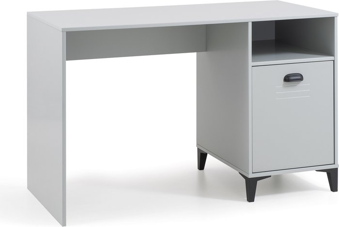 The Range | Julian Bowen Lakers Locker Desk - Grey Julian Bowen Lakers Locker Desk - Grey
