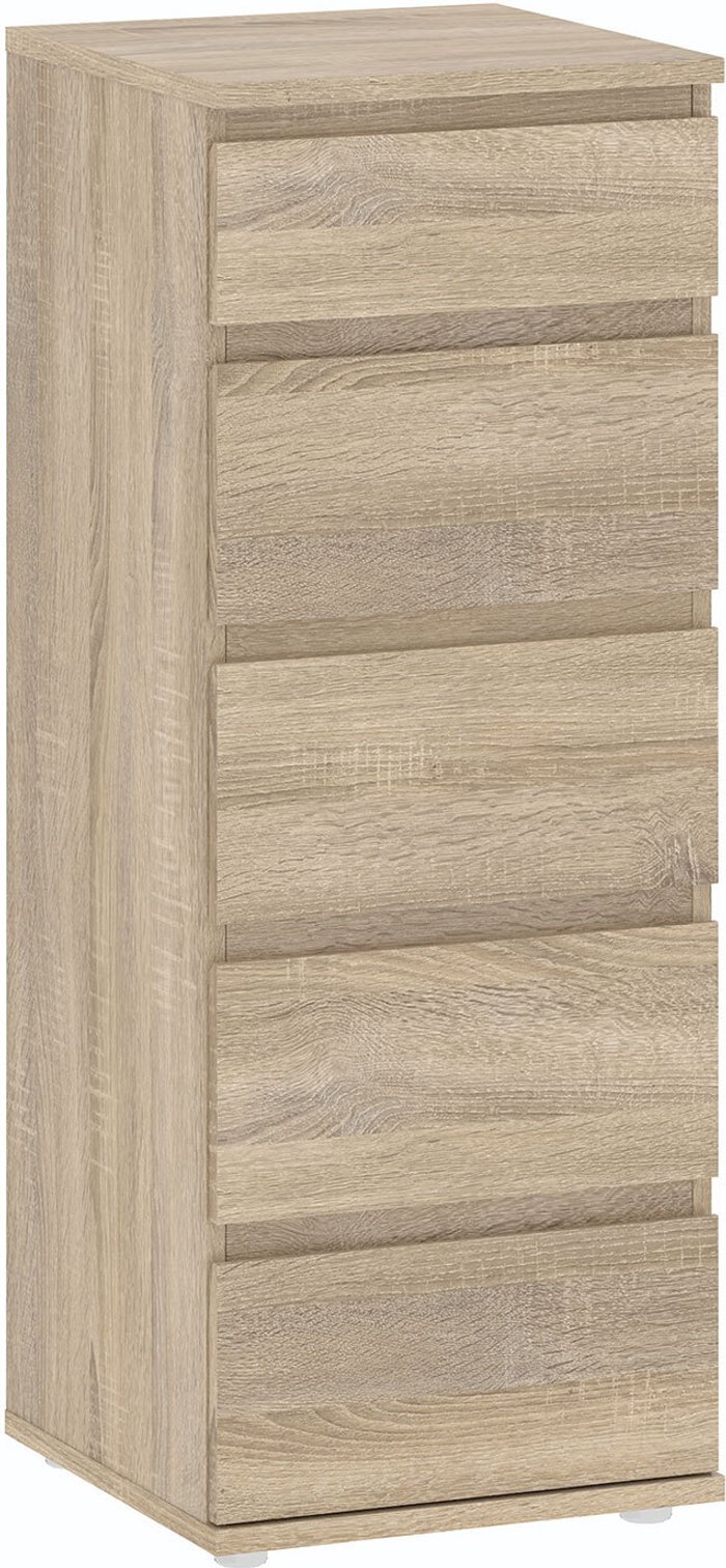 The Range | Furniture To Go Nova Narrow Chest of 5 Drawers - Oak Furniture To Go Nova Narrow Chest of 5 Drawers - Oak