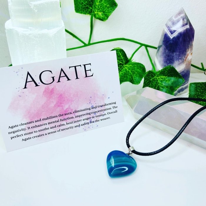 The Range | Kate's Krystals Gemstone Heart Necklace - Red Agate Kate's Krystals Gemstone Heart Necklace - Red Agate