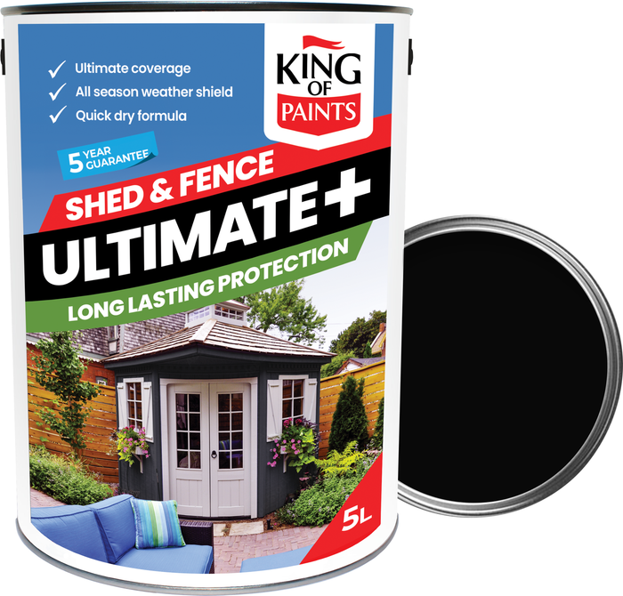 The Range | King of Paints UltimatePlus - Fence Paint 5L - King of Paints - Black King of Paints UltimatePlus - Fence Paint 5L - King of Paints - Black