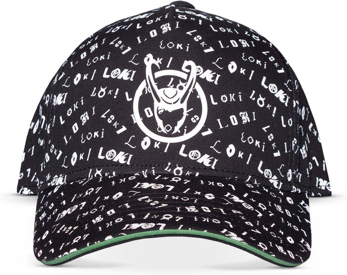 The Range | MARVEL COMICS MARVEL COMICS Loki Logo All-over Print Adjustable Cap - Black MARVEL COMICS MARVEL COMICS Loki Logo All-over Print Adjustable Cap - Black